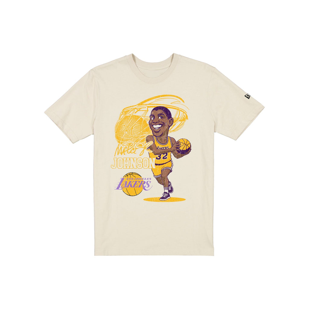 Los Angeles Lakers Hardwood Classics Magic Johnson Caricature T-Shirt