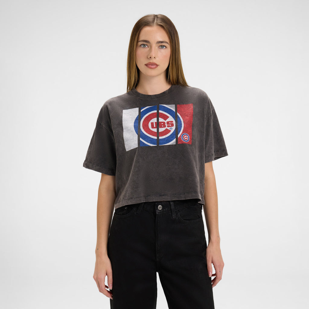 San Francisco Giants Sport Night Black Cropped Women's T-Shirt
