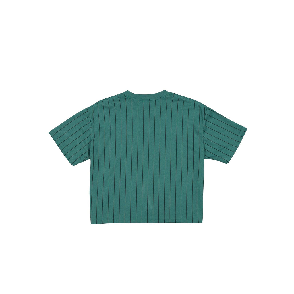 Philadelphia Eagles Throwback Women's Cropped Pinstripe T-Shirt