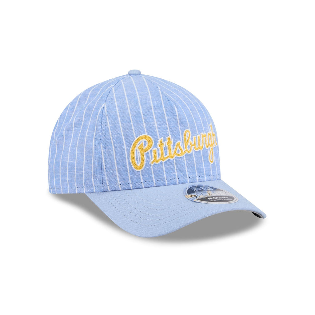 Pittsburgh Pirates Pinstripe Linen 9FORTY M-Crown A-Frame Snapback Hat