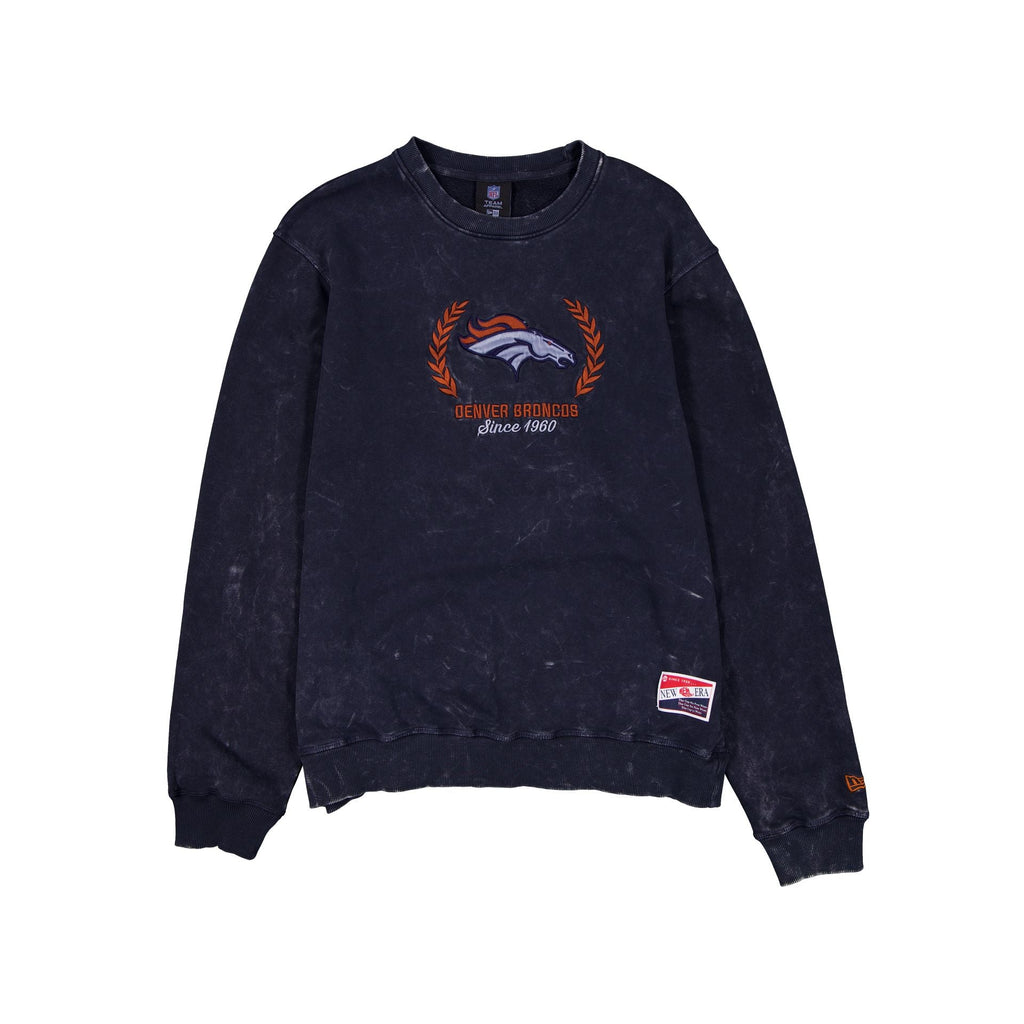 Denver Broncos Throwback Washed Crewneck