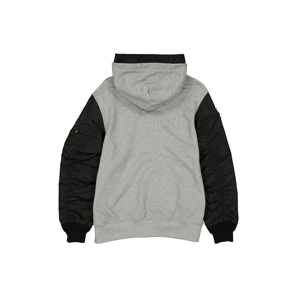 Alpha Industries x Toronto Raptors Gray MA-1 Full Zip Fleece Jacket