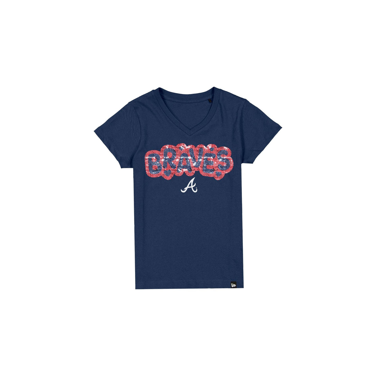 Atlanta Braves Flip Sequin Girls T-Shirt