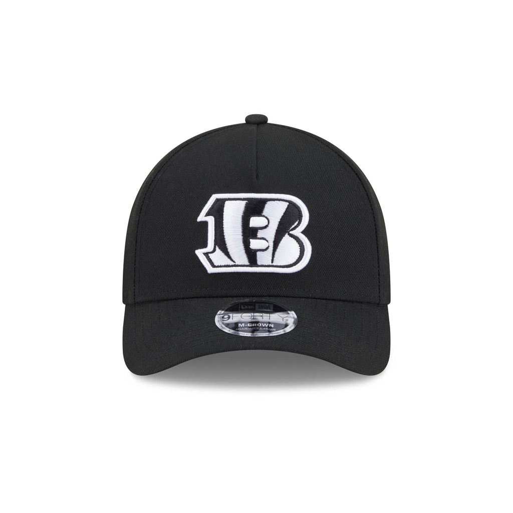 Cincinnati Bengals Black & White 9FORTY M-Crown A-Frame Snapback Hat