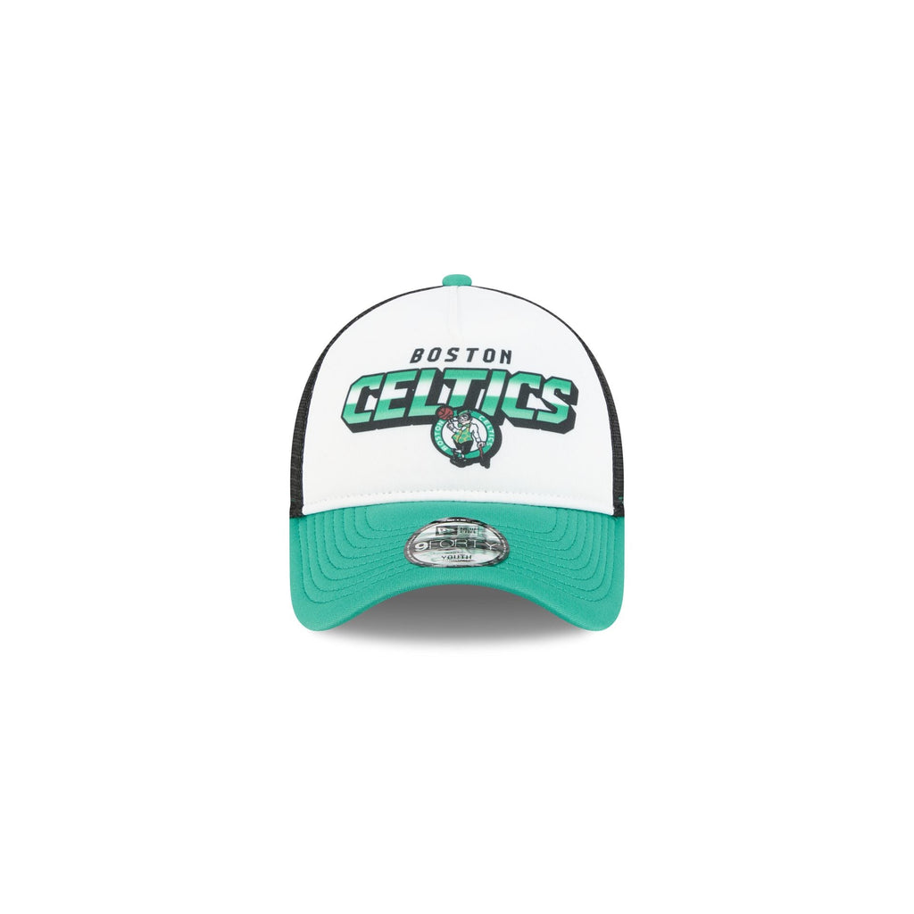 Boston Celtics Shine Kids 9FORTY A-Frame Trucker Hat