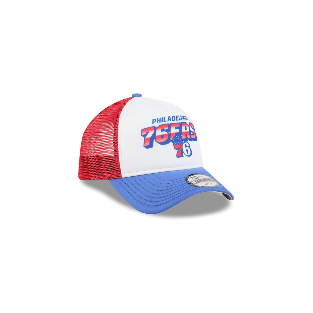 Philadelphia 76ers Shine Kids 9FORTY A-Frame Trucker Hat