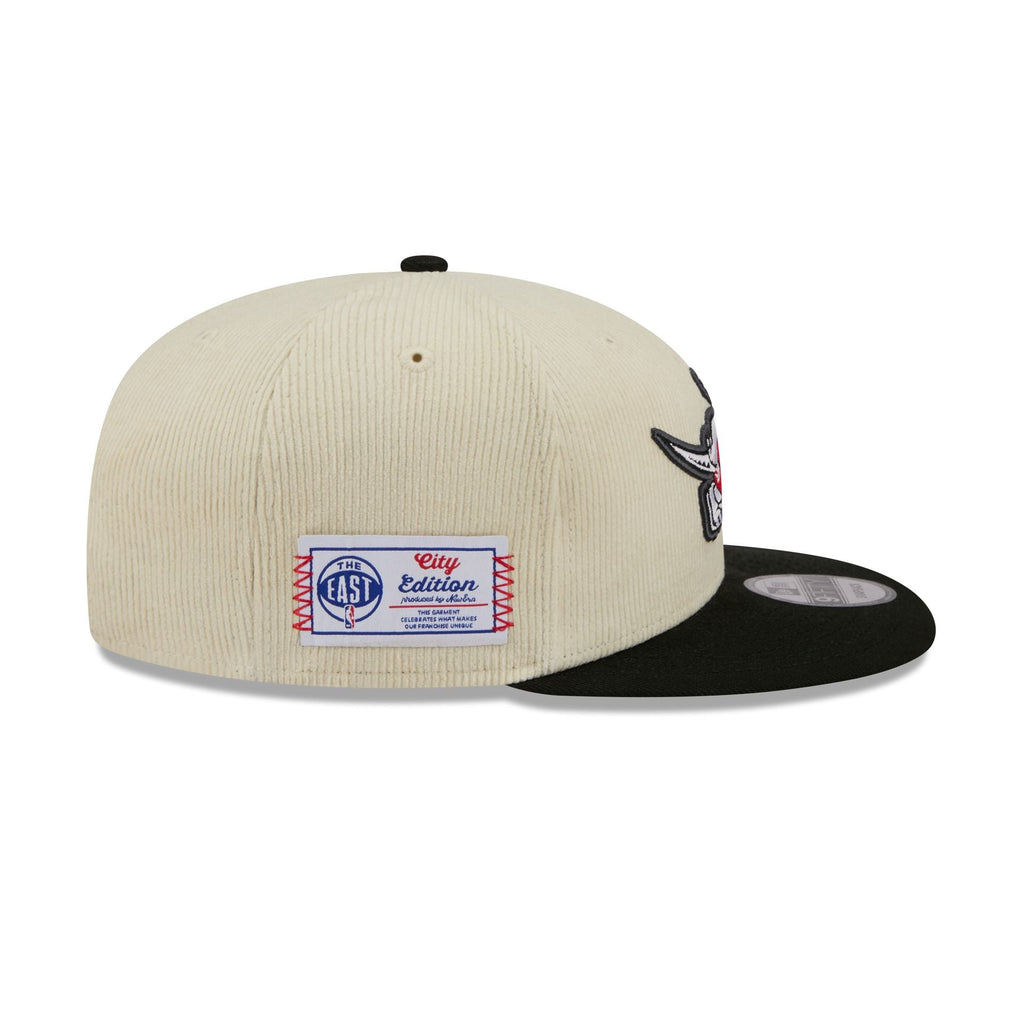 Toronto Raptors 2025 City Edition Chrome White Corduroy 9FIFTY Snapback Hat