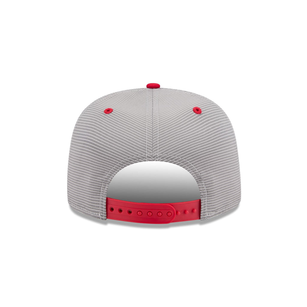 Texas Rangers Pinstripe Ripstop 9FIFTY A-Frame Snapback Hat