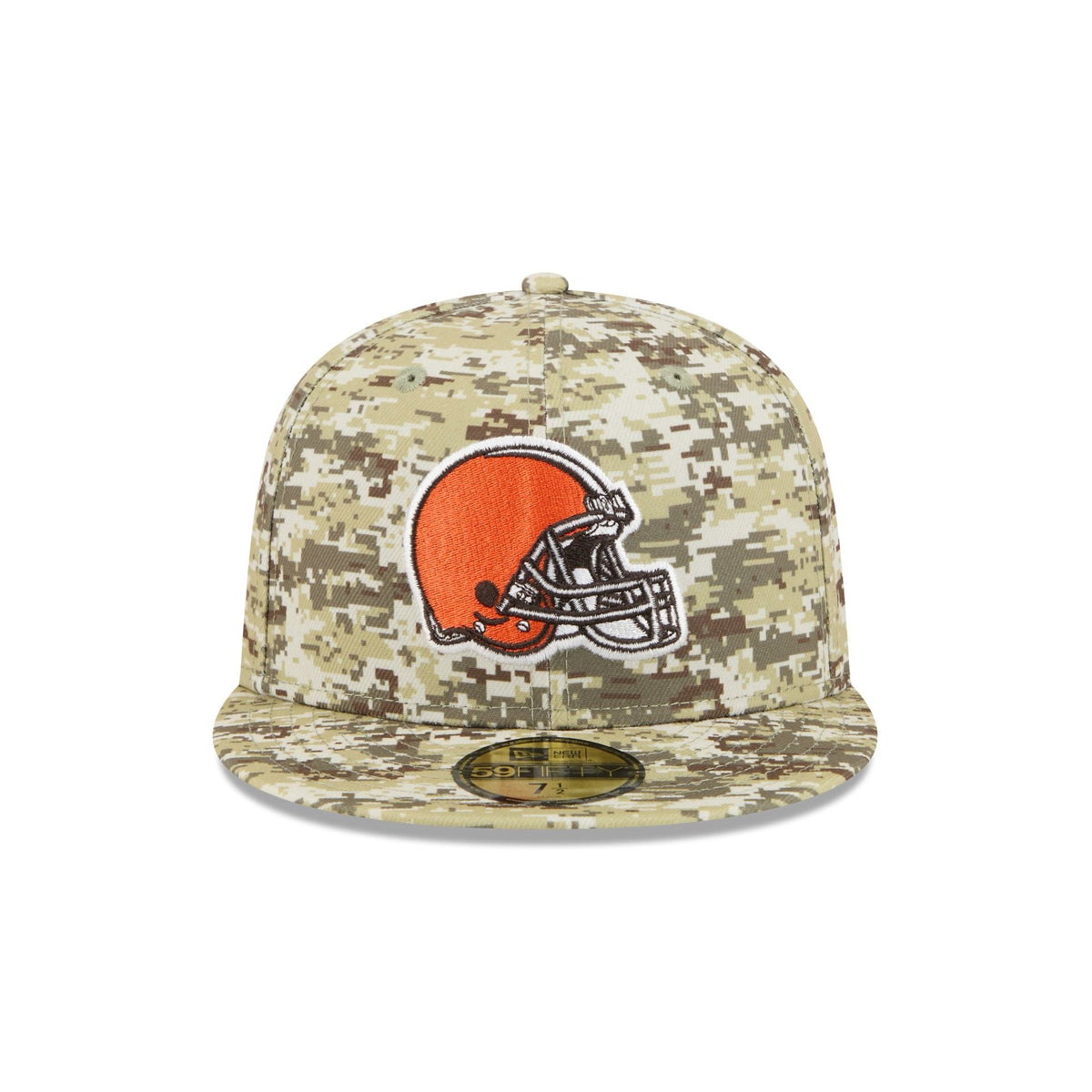 Cleveland Browns 2025 Salute to Service Fan Gear 59FIFTY Fitted Hat