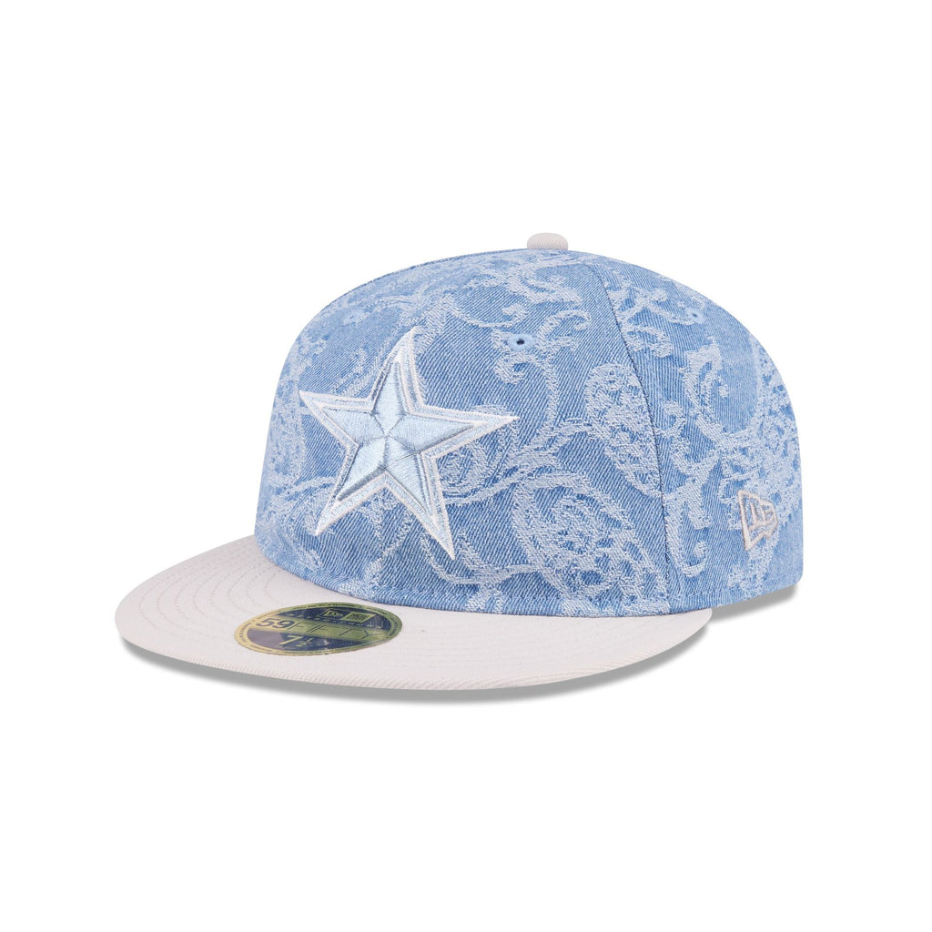 Just Caps Jacquard Denim Dallas Cowboys Retro Crown 59FIFTY Fitted Hat