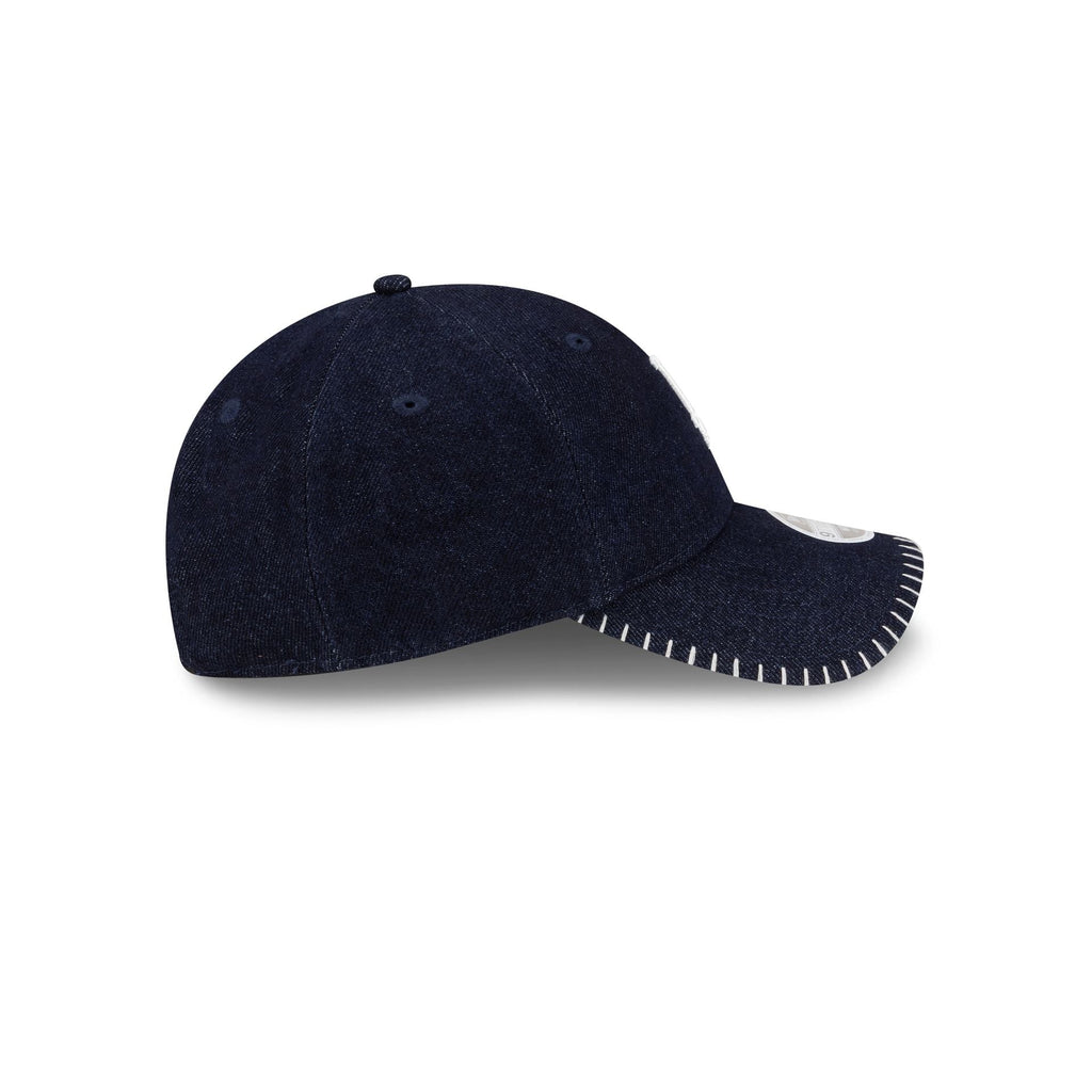 Los Angeles Dodgers Navy Denim Stitch Women's 9TWENTY Adjustable Hat