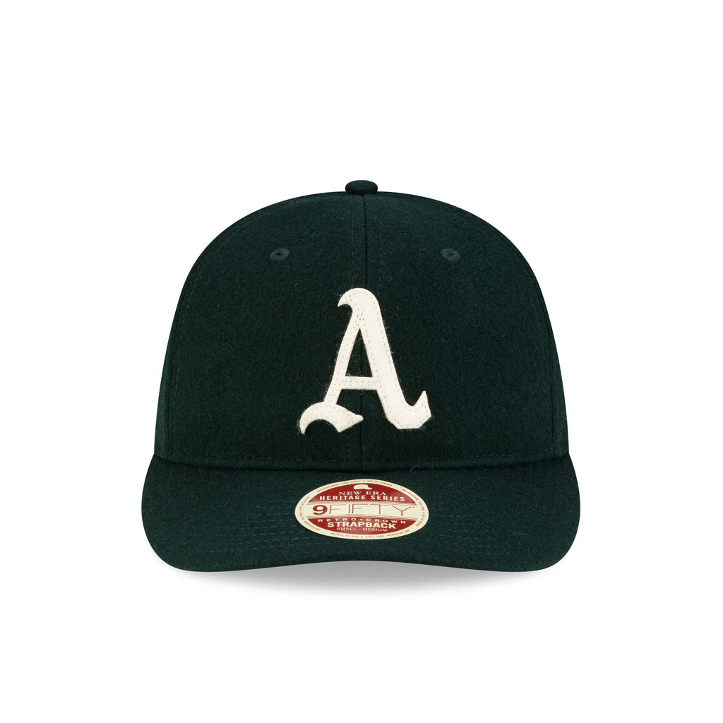 Athletics Melton Wool Heritage Series Retro Crown 9FIFTY Strapback Hat