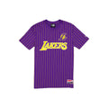 Los Angeles Lakers Throwback Applique Pinstripe T-Shirt