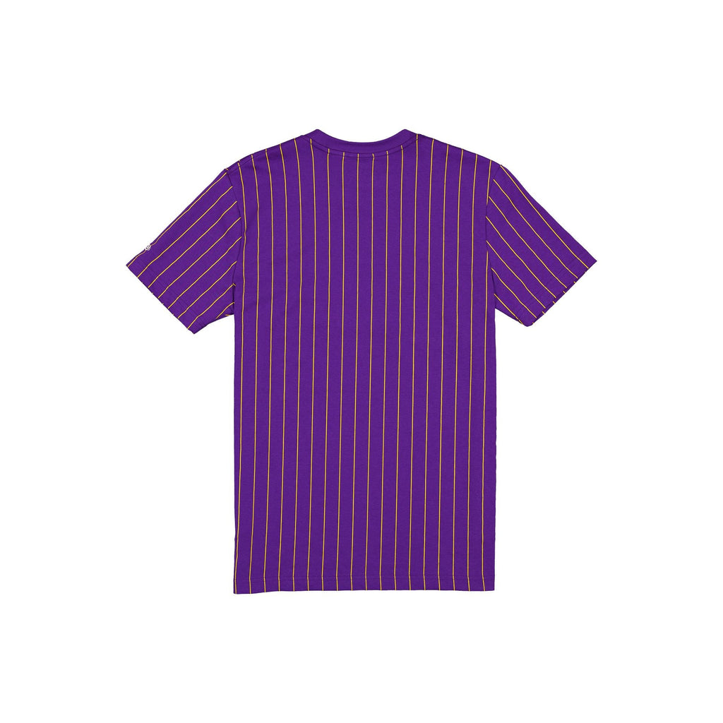 Los Angeles Lakers Throwback Applique Pinstripe T-Shirt