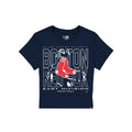 Boston Red Sox Leisure Women's Shrunken Cropped T-Shirt