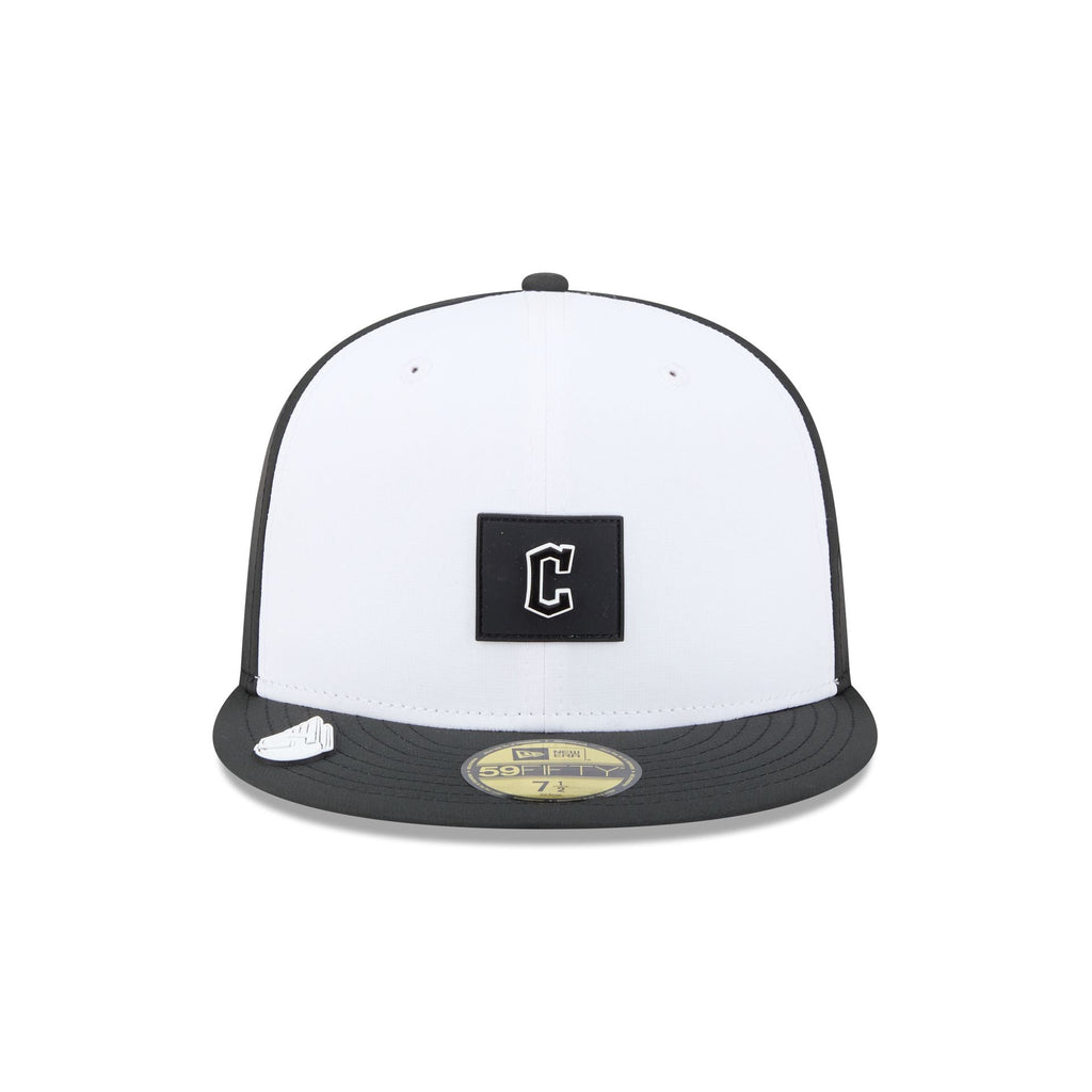 Cleveland Guardians 2026 Clubhouse Black & White 59FIFTY Fitted Hat