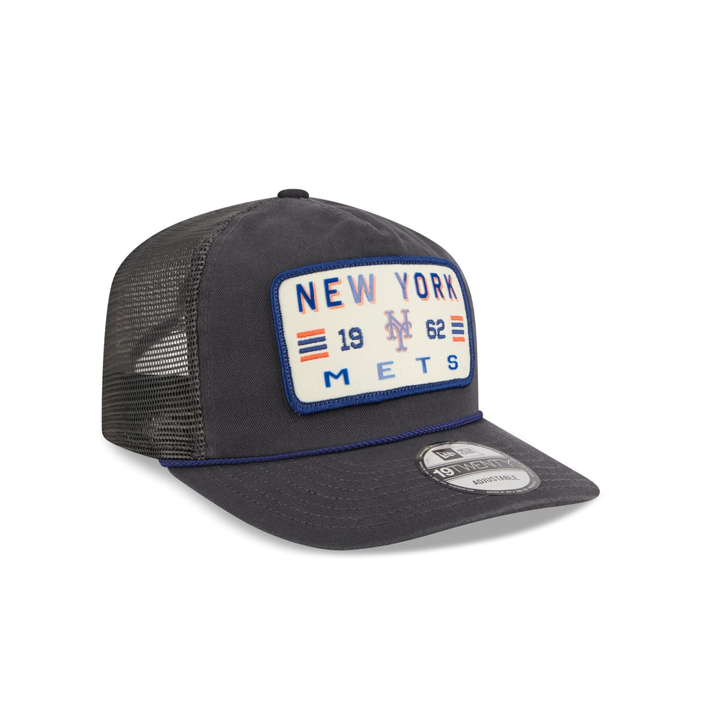 New York Mets Washed Graphite 19TWENTY Trucker Hat