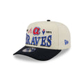 Atlanta Braves Three Hit Chrome White 9FIFTY A-Frame Snapback Hat