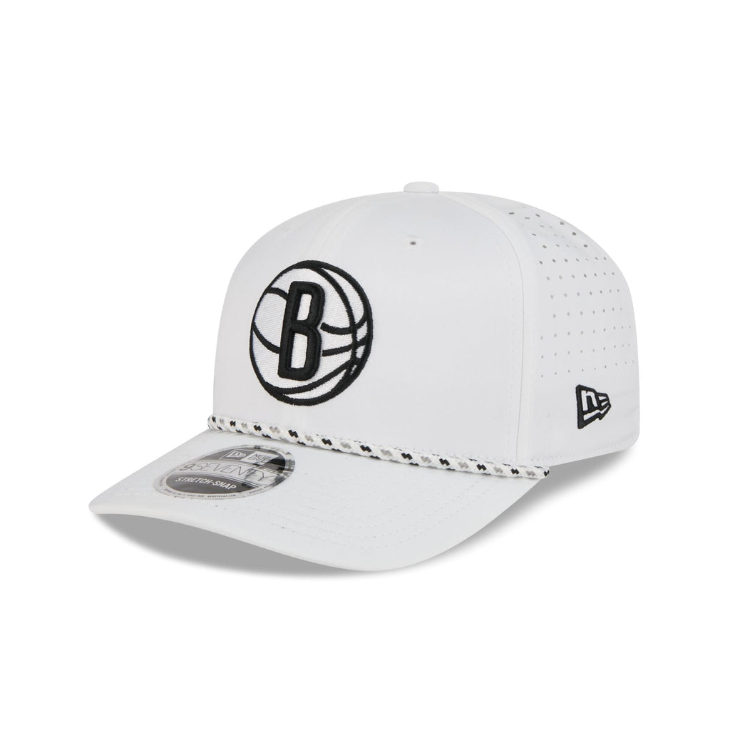 Brooklyn Nets Optic White Performance Rope 9SEVENTY Stretch-Snap Hat