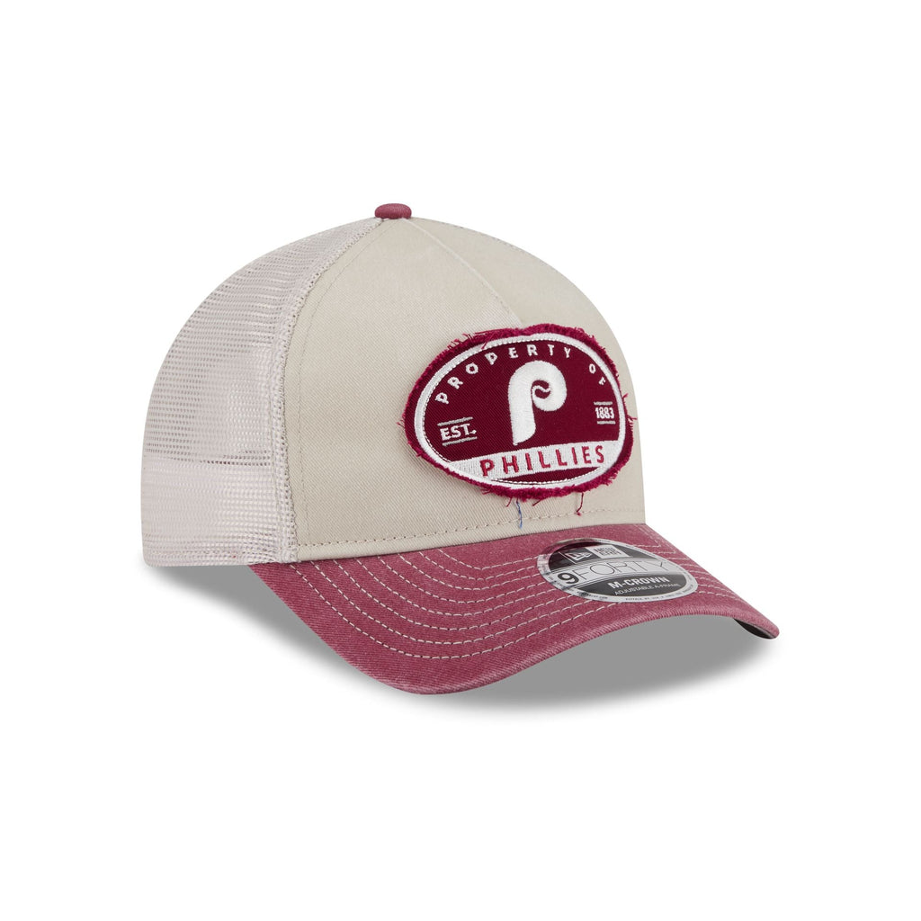 Philadelphia Phillies Frayed 9FORTY M-Crown A-Frame Trucker Hat