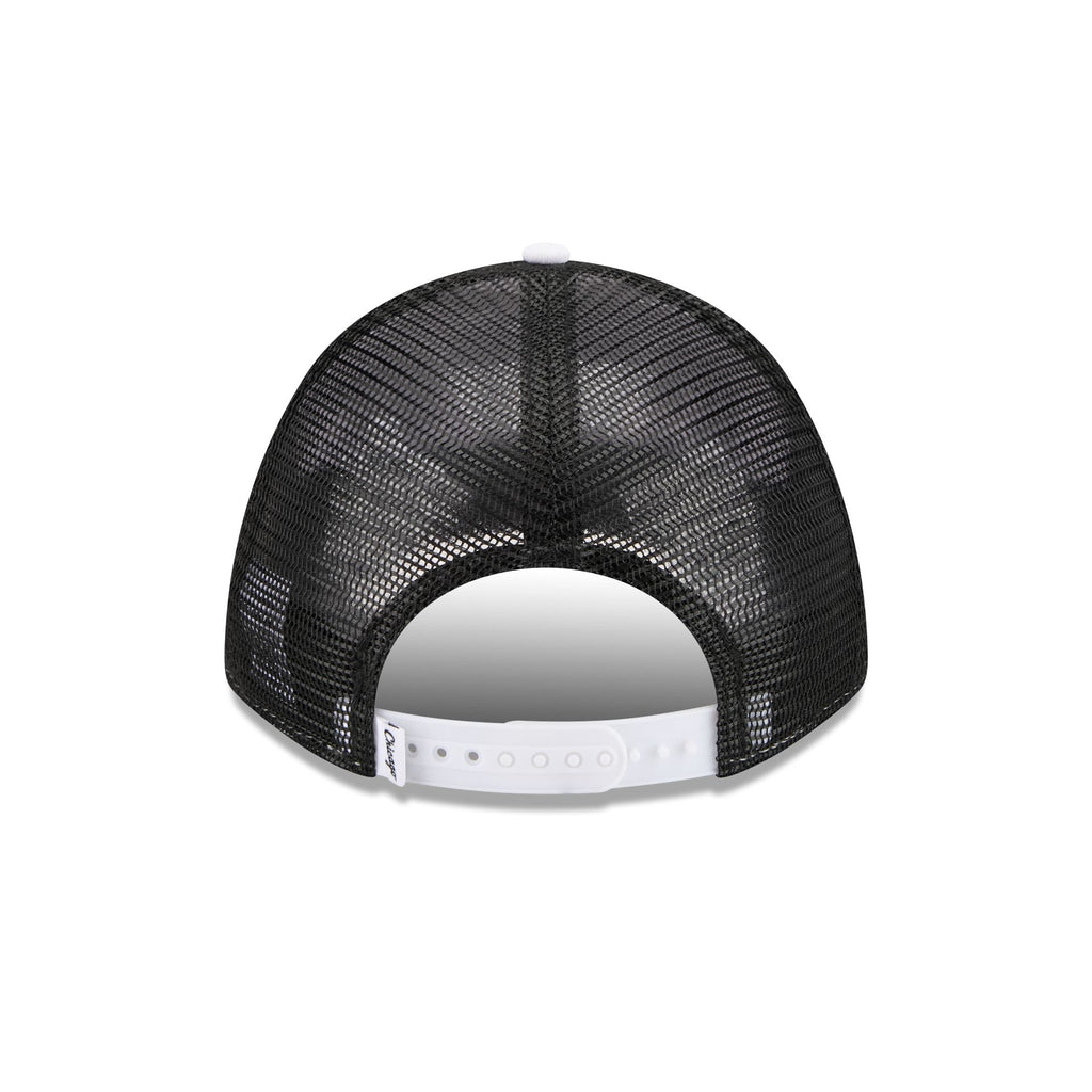 Chicago White Sox Optic White Felt Logo Women's 9FORTY M-Crown A-Frame Trucker Hat
