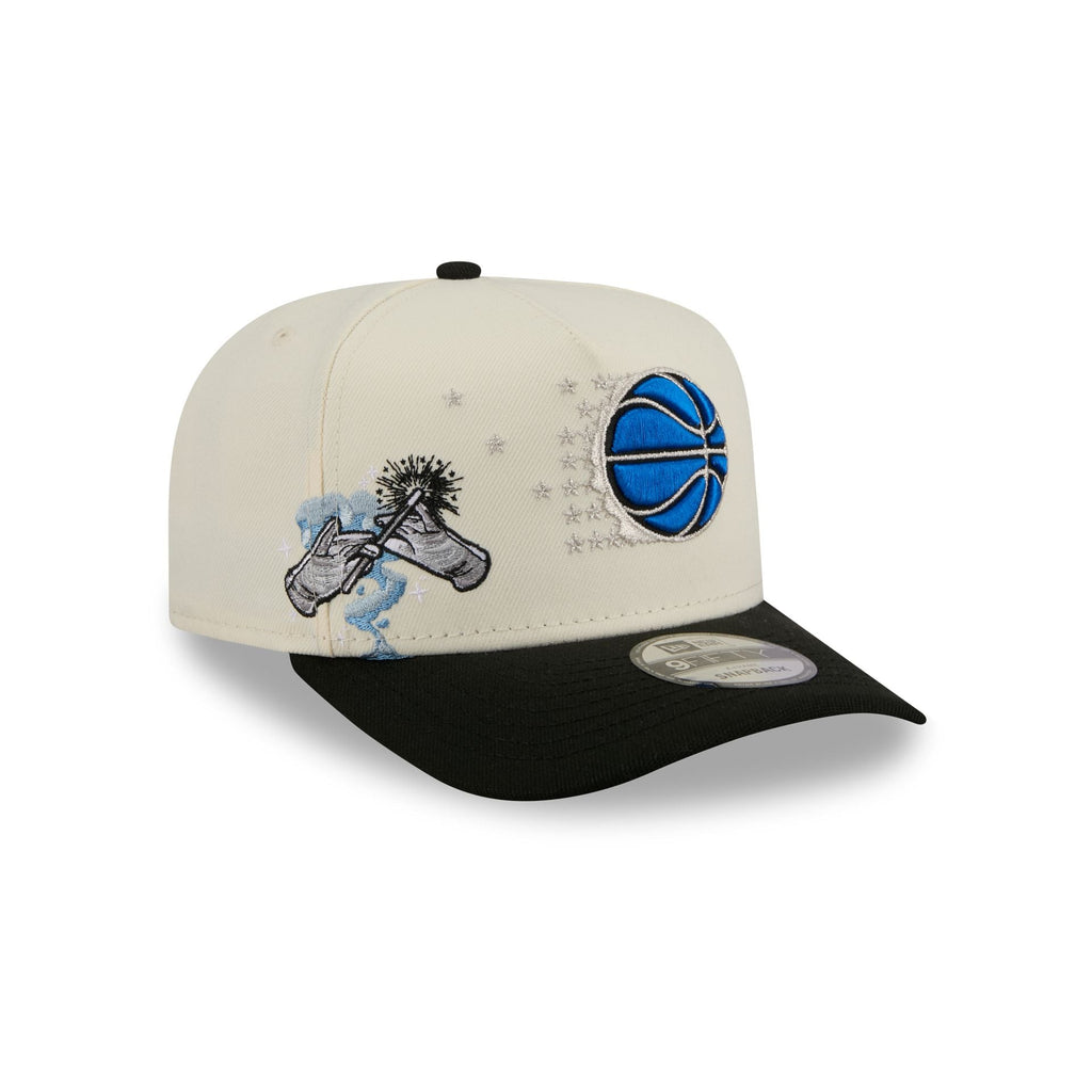 Orlando Magic 1989-1999 Hardwood Classics Chrome White 9FIFTY A-Frame Snapback Hat