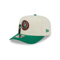 Boston Celtics 1968-1977 Hardwood Classics Chrome White 9FIFTY A-Frame Snapback Hat