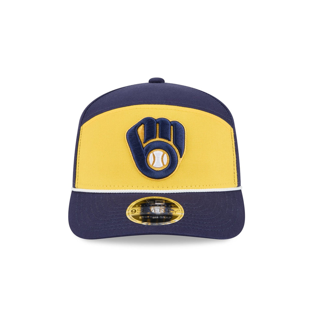 Milwaukee Brewers Split Panel 9SEVENTY Stretch-Snap Hat