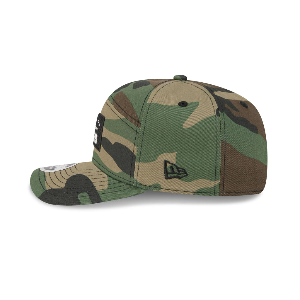 Atlanta Braves Property of Patch Camo Split Panel 9SEVENTY Stretch-Snap Hat