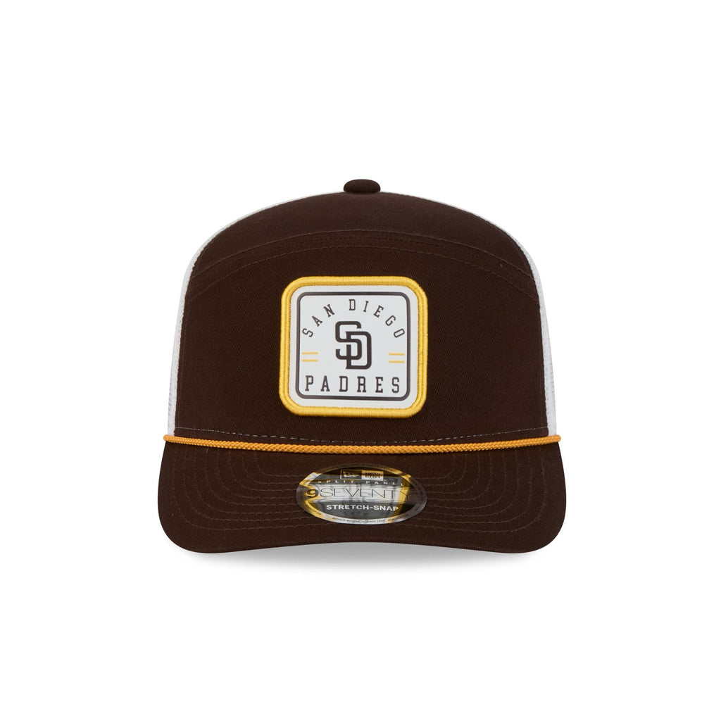 San Diego Padres Square Patch Split Panel 9SEVENTY Trucker Hat