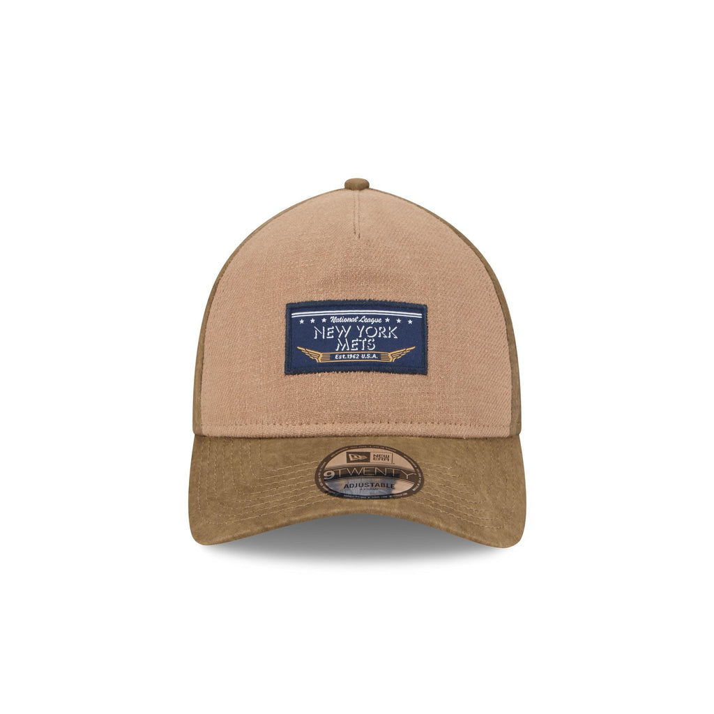 New York Mets Utility Linen 9TWENTY A-Frame Adjustable Hat