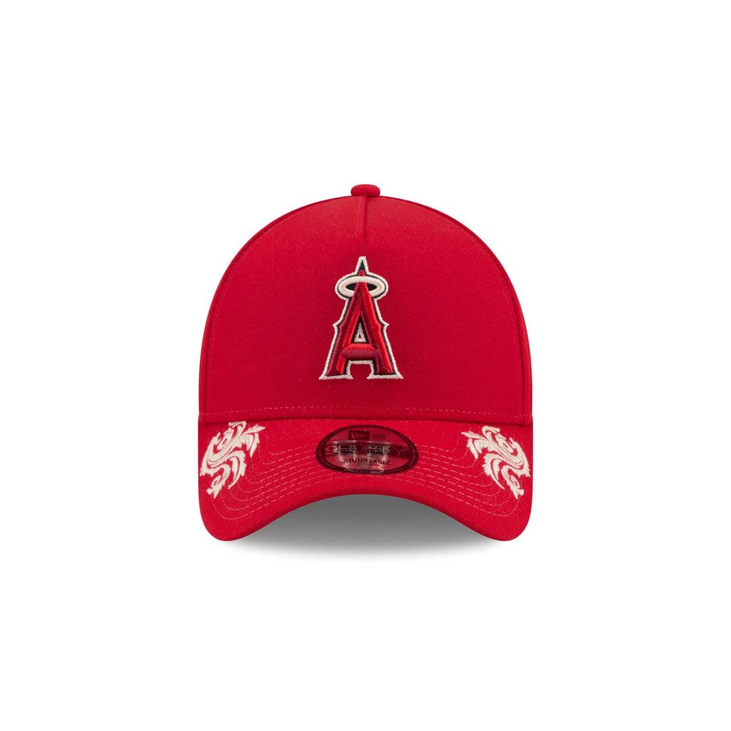 Los Angeles Angels Script 9FORTY A-Frame Snapback Hat