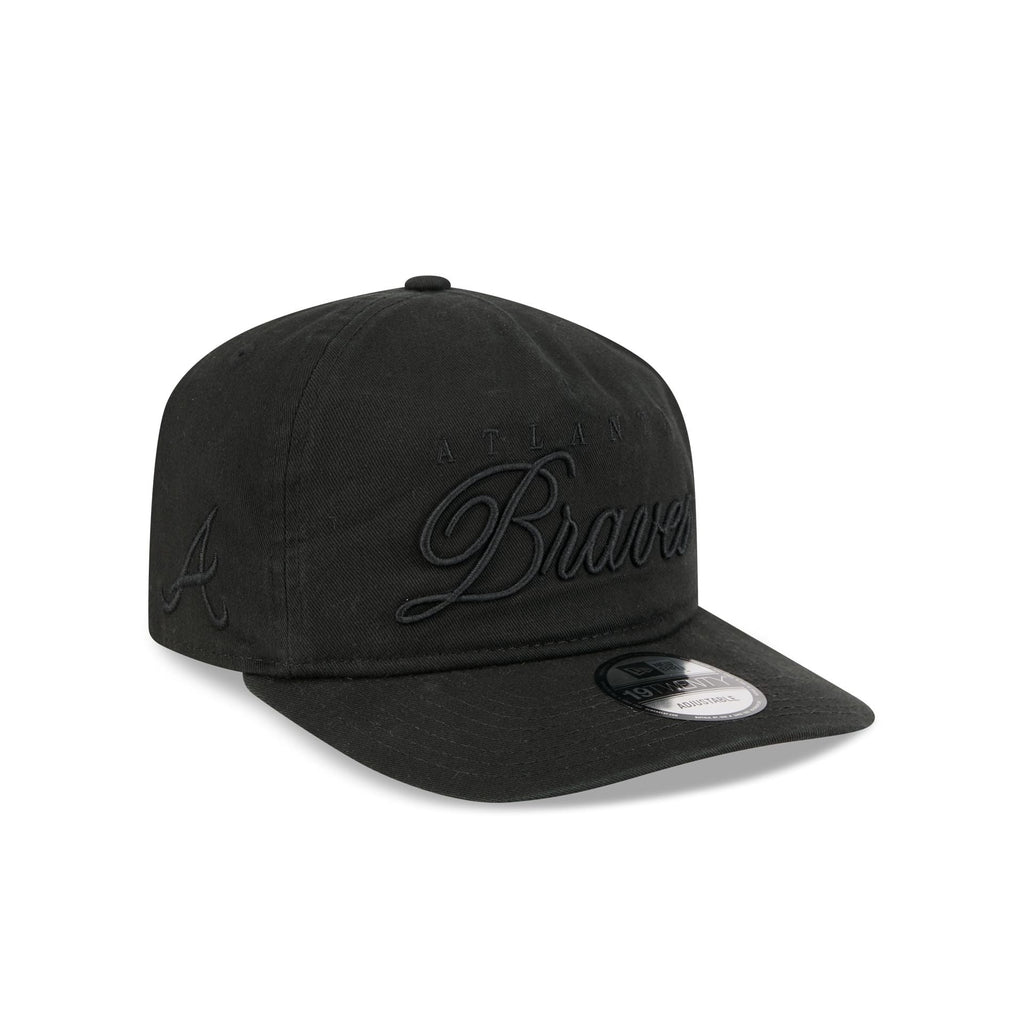Atlanta Braves All Black Scripted 19TWENTY Adjustable Hat