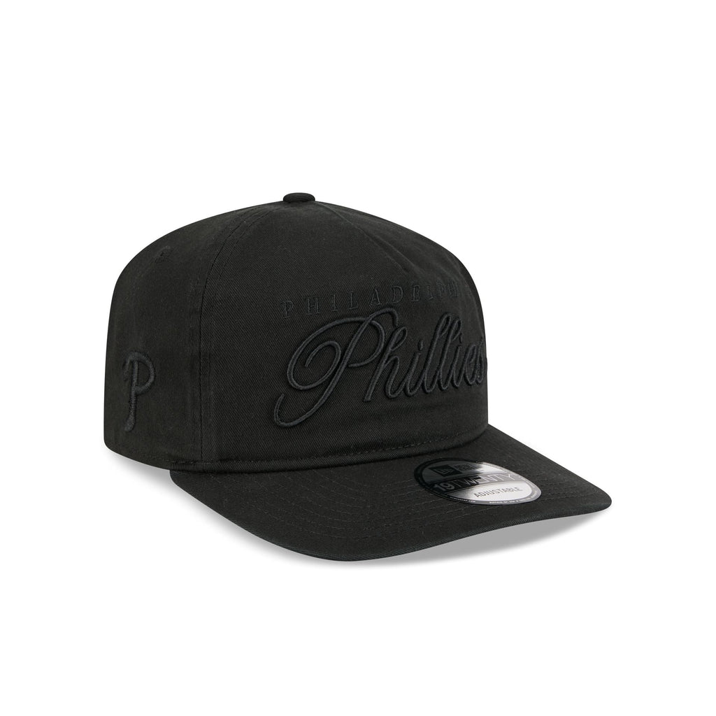 Philadelphia Phillies All Black Scripted 19TWENTY Adjustable Hat