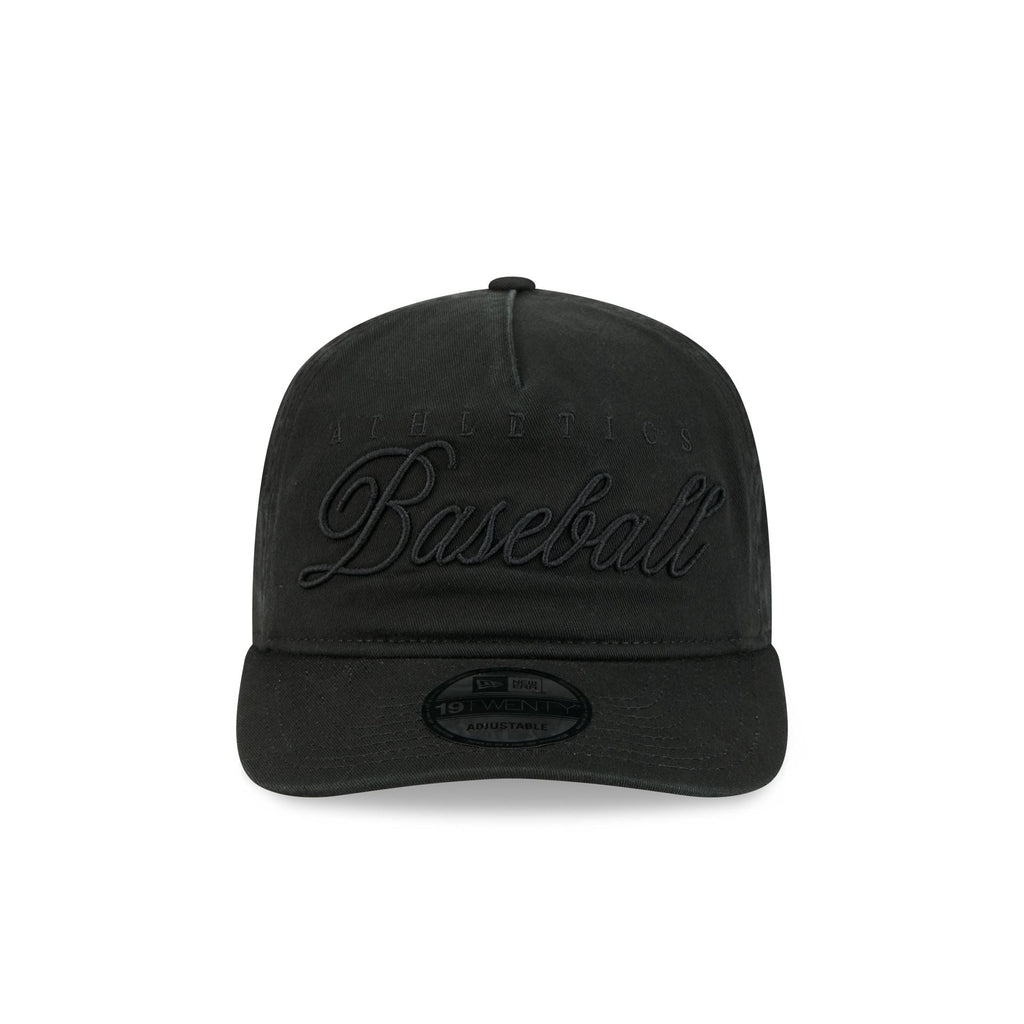 Athletics All Black Scripted 19TWENTY Adjustable Hat
