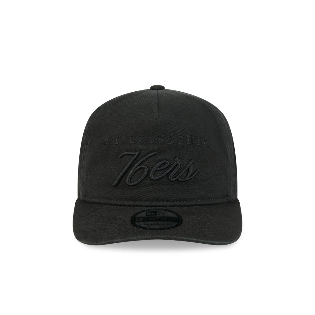 Philadelphia 76ers All Black Scripted 19TWENTY Adjustable Hat