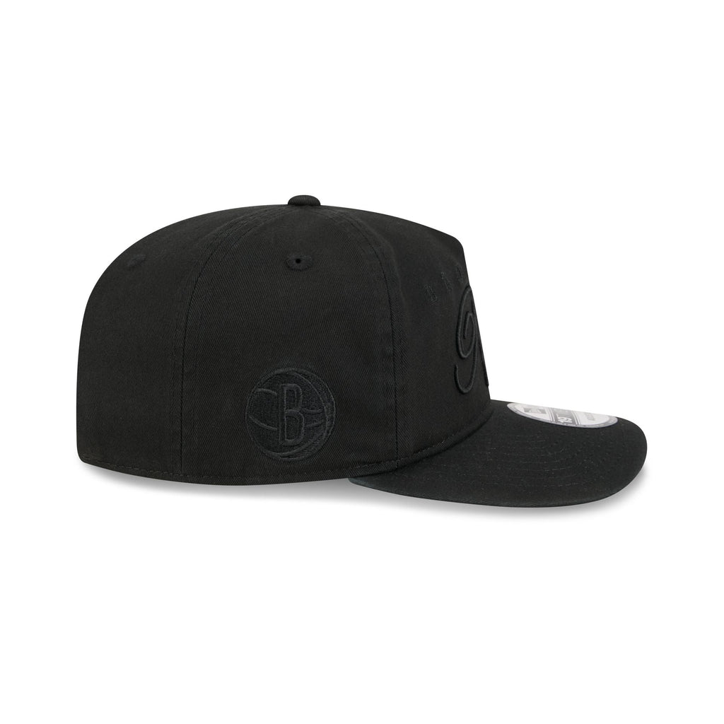 Brooklyn Nets All Black Scripted 19TWENTY Adjustable Hat