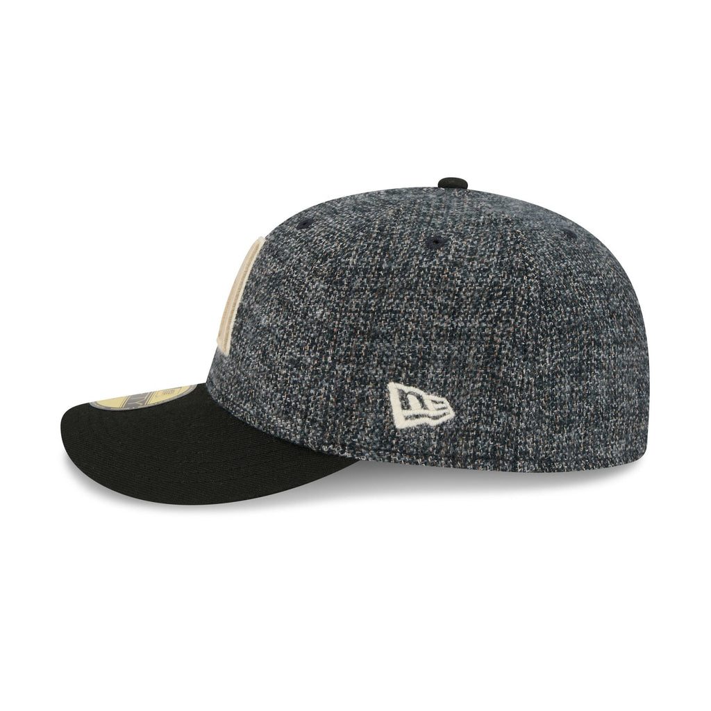 Arizona Diamondbacks Three Looms Tweedy Cotton Black 59FIFTY Fitted Hat