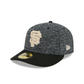 San Francisco Giants Three Looms Tweedy Cotton Black 59FIFTY Fitted Hat