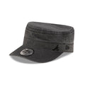 Atlanta Braves Pigment Dye Black Military Cap