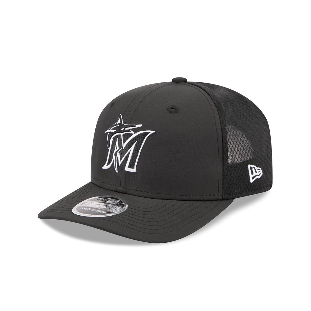 Miami Marlins 2026 Batting Practice Fan Pack 9SEVENTY Stretch-Snap Hat