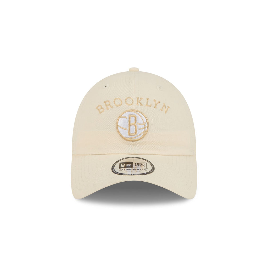 Brooklyn Nets Team Logo Cream Casual Classic Adjustable Hat
