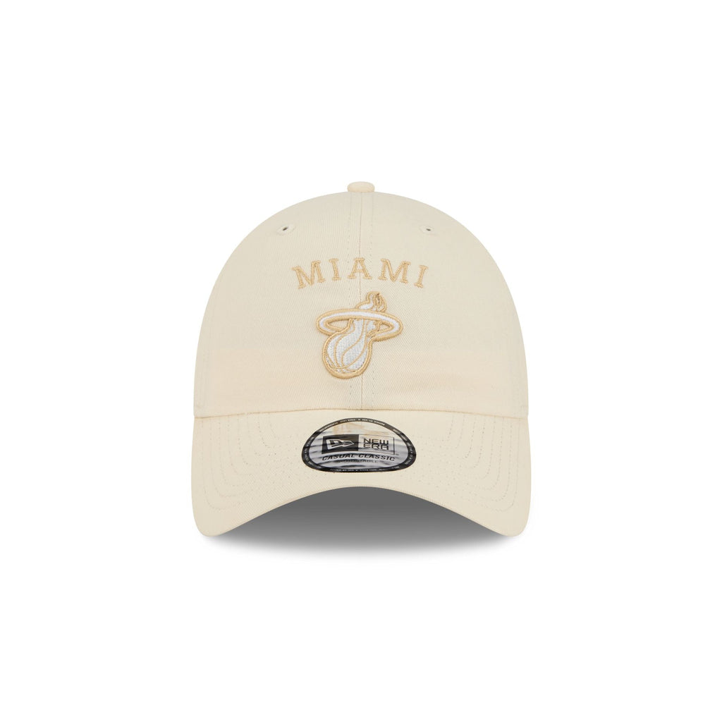 Miami Heat Team Logo Cream Casual Classic Adjustable Hat