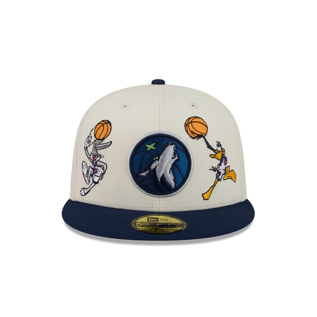 Space Jam x Minnesota Timberwolves Tune Squad Chrome White 59FIFTY Fitted Hat