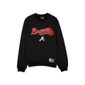 Atlanta Braves Throwback Boucle Black Crewneck