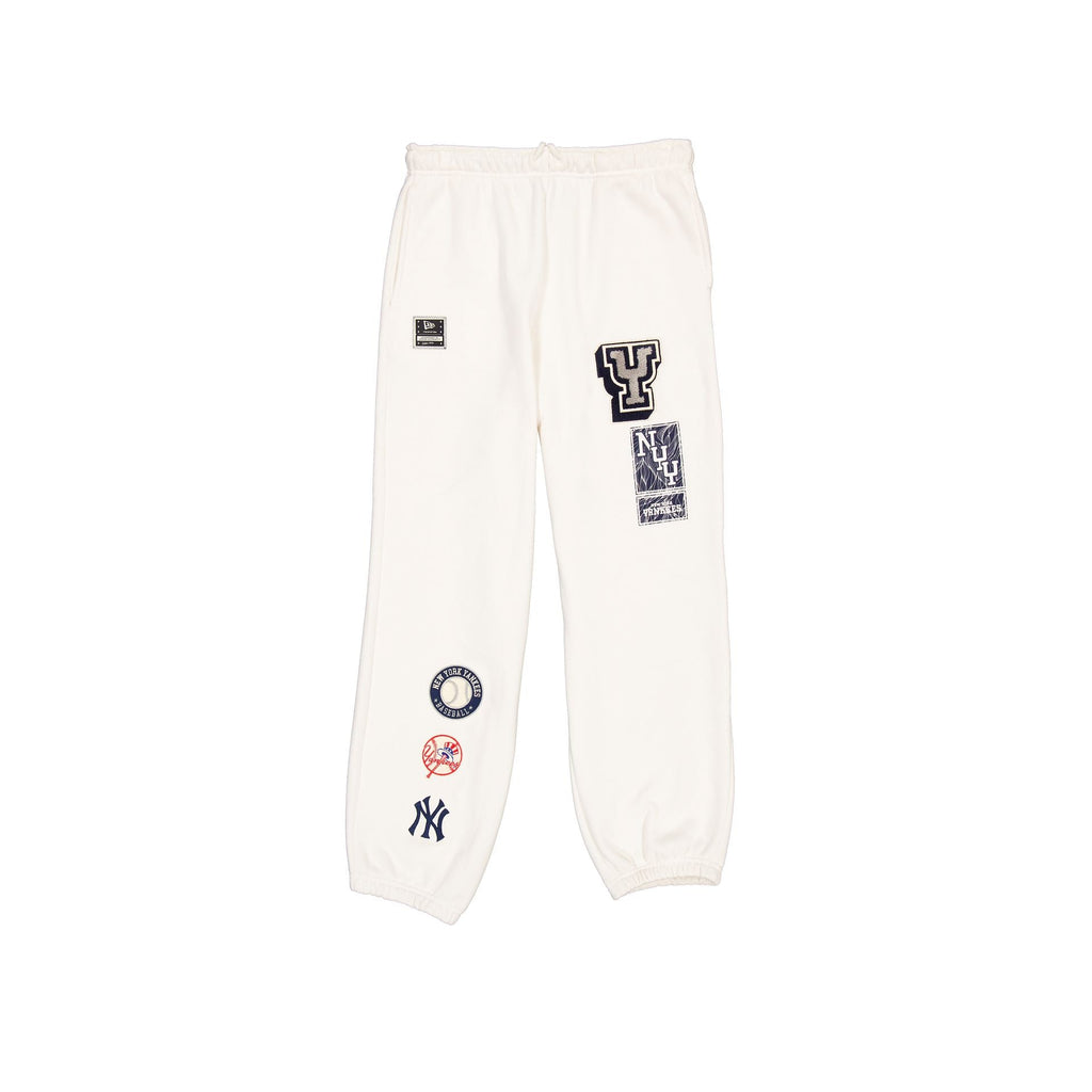 New York Yankees Women's Chrome White Varsity Sweatpants