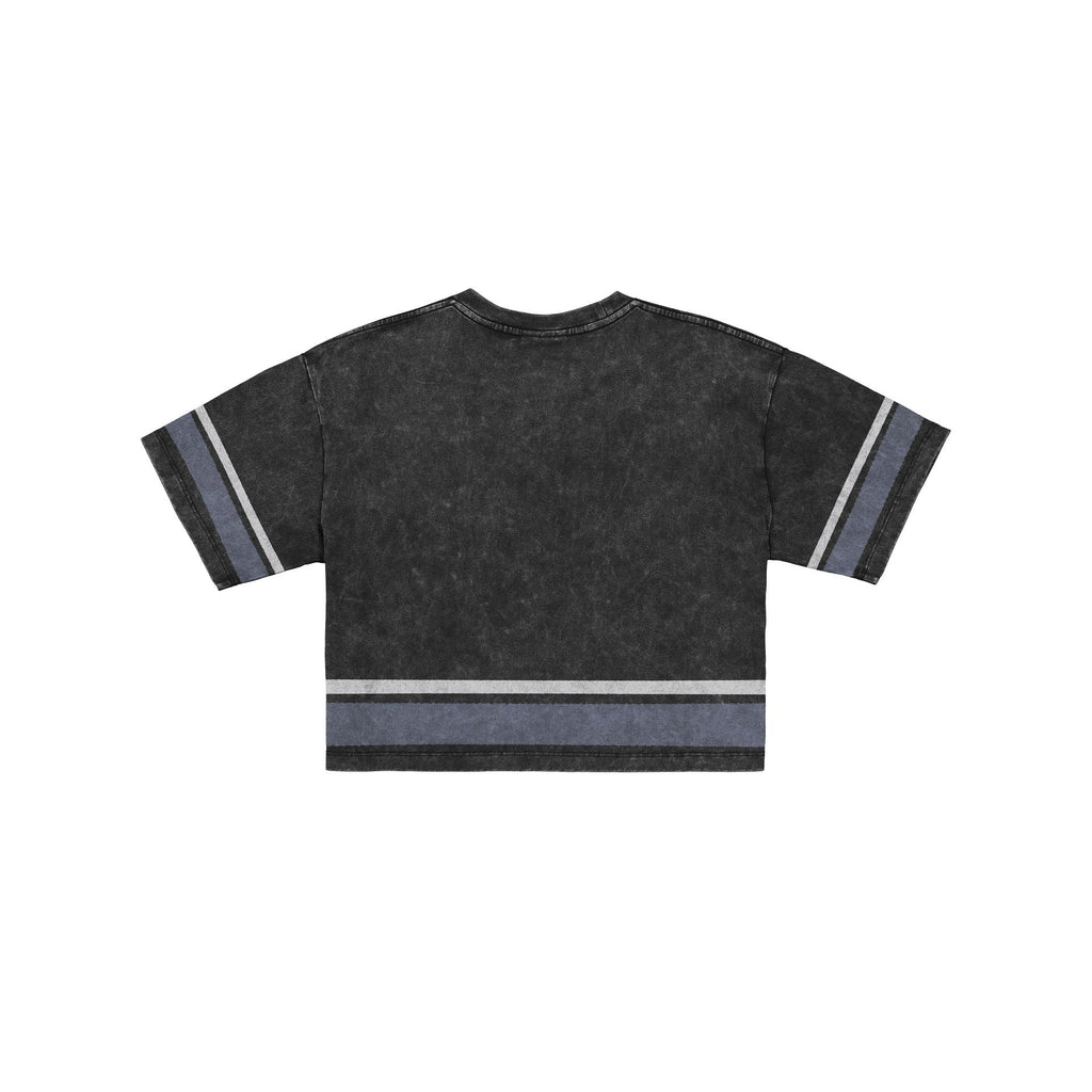 Dallas Cowboys Women's Vintage Stripe Cropped T-Shirt