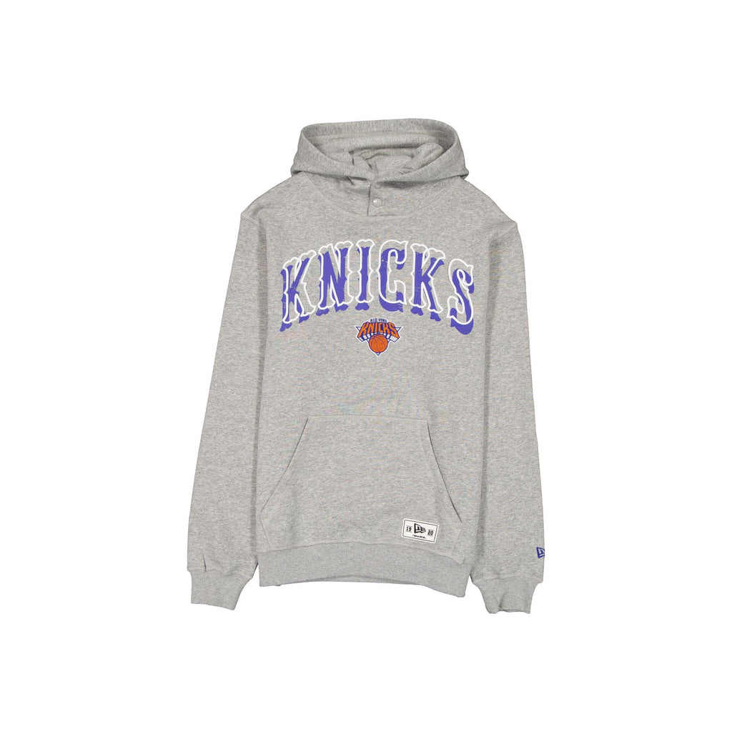New York Knicks Heather Gray Varsity Hoodie