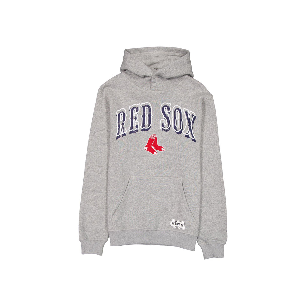 Boston Red Sox Heather Gray Varsity Hoodie