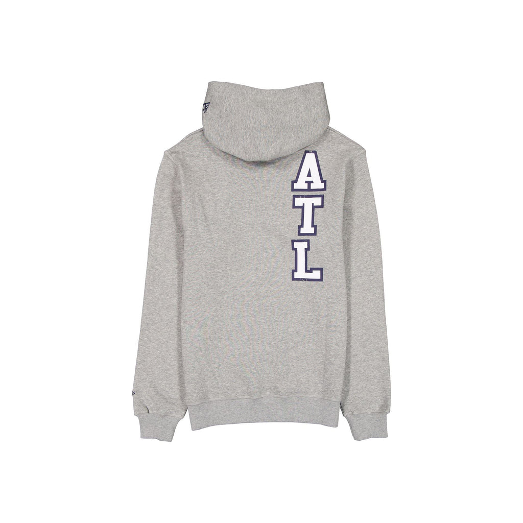 Atlanta Braves Heather Gray Varsity Hoodie